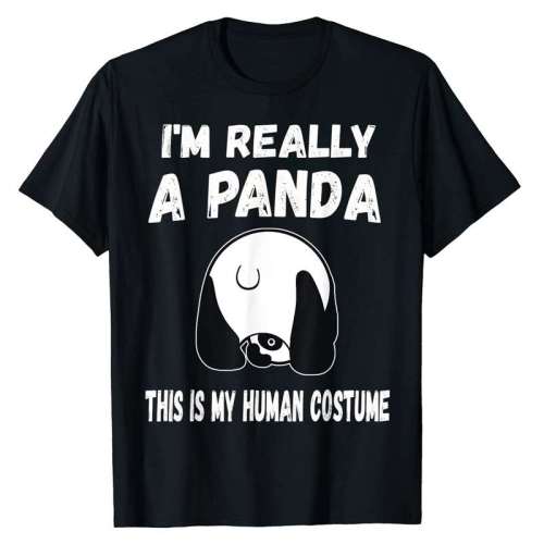 Black Panda T shirt