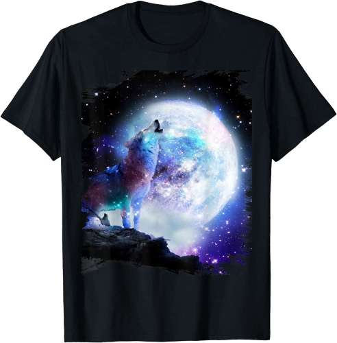 Wolf Howling At The Moon Shirt