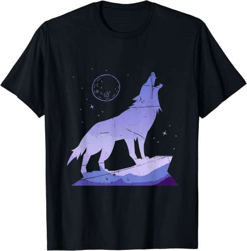 Wolf Howling At Moon Shirt