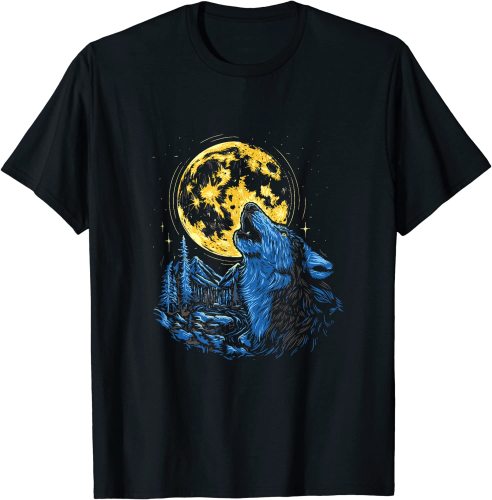 Wolf Print T shirt