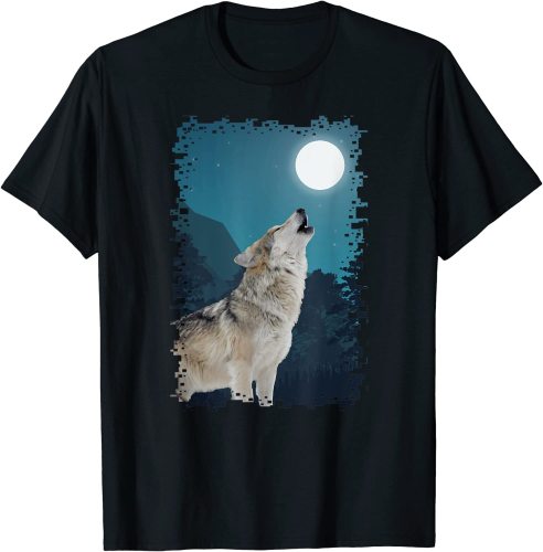 Wolf Print T shirt
