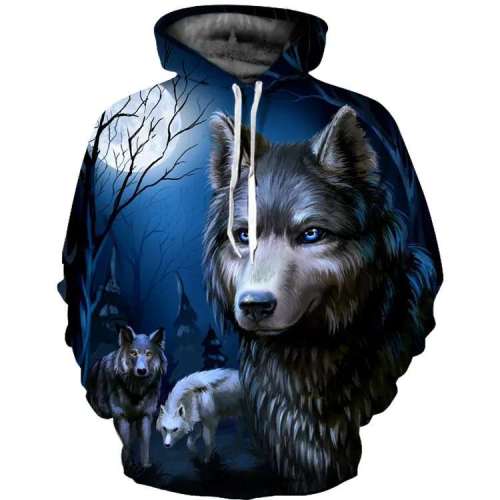 Wolf Design Hoodies
