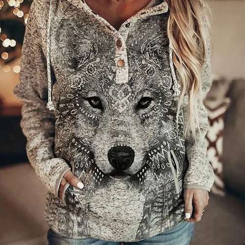 Wolf Hoodie Women's