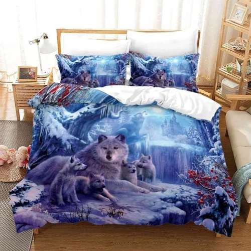 Wolf Family Bed Set