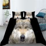 3D Wolf Bed Set