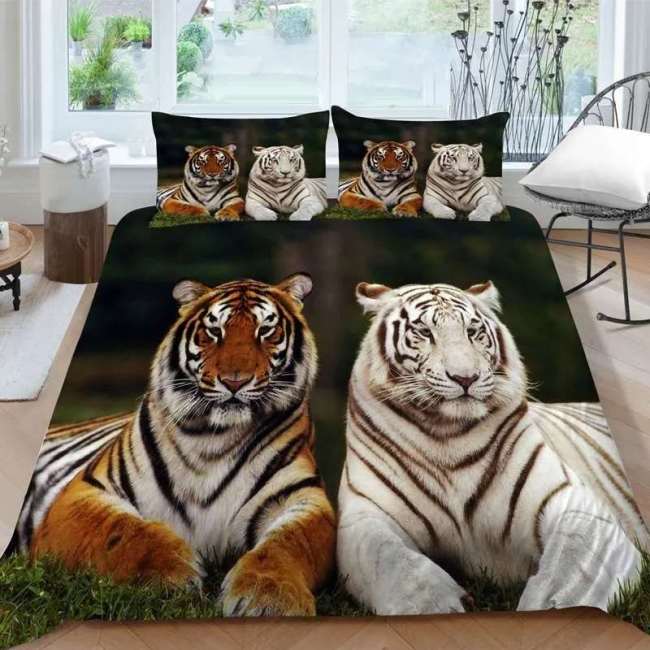 Tiger Couples Bed Cover