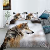 Wolf Print Bed Set