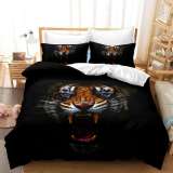 Tiger Head Print Beds