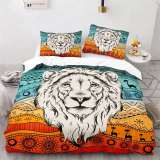 Lion Print Bed