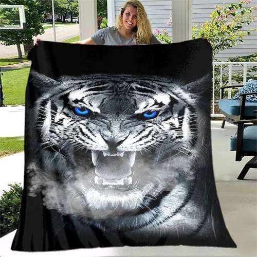 Blanket With Tiger Design