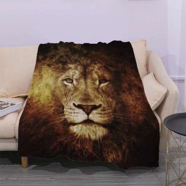 Lion Print Blanket