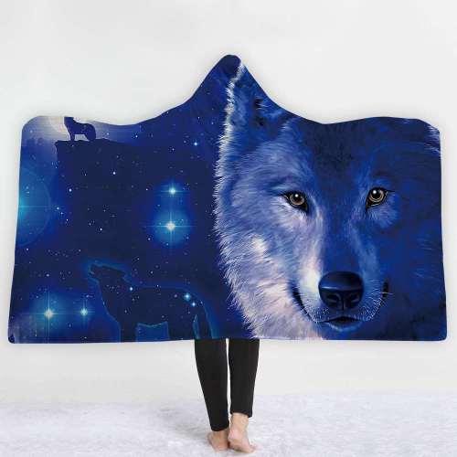 Hooded Blanket Wolf