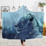 Hooded Lion Blanket