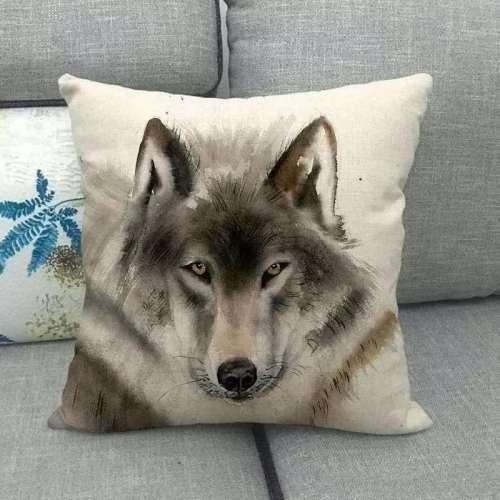 Wolf Face Pillow Cases