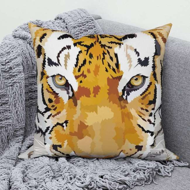 Abstract Tiger Cushion Covers