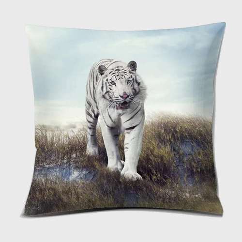 White Tiger Cushion Case