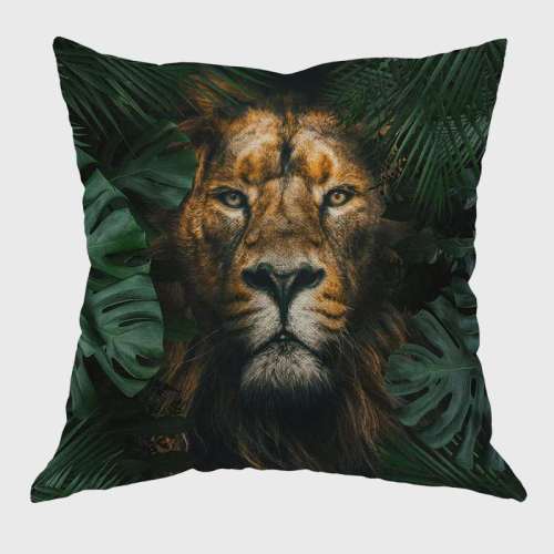 Tribal Lion Throw Pillow