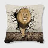 Lion Crossing Wall Cushion Cover
