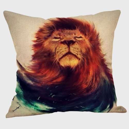 Lion Head Pillow Covers