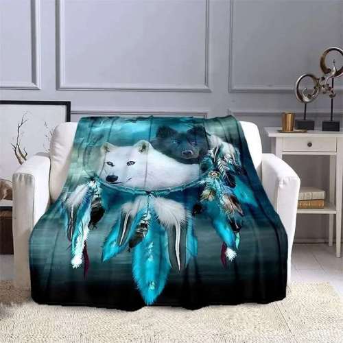 Wolf Dreamcatcher Blanket