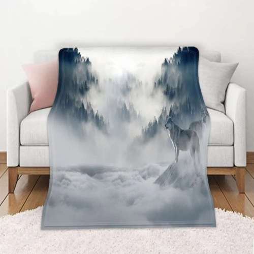 Cloud Wolf Blanket