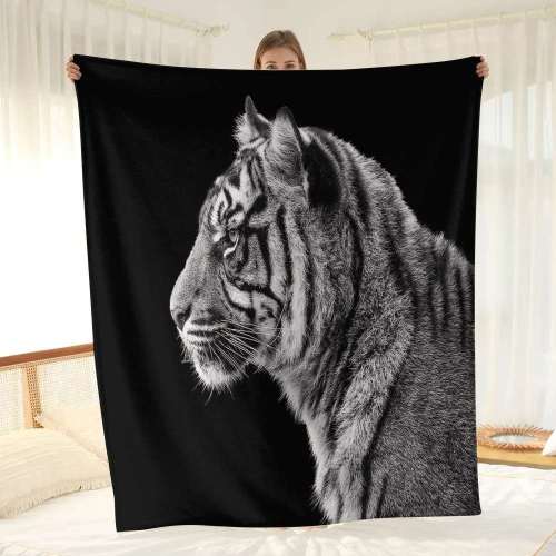 Tiger Head Throw Blanket