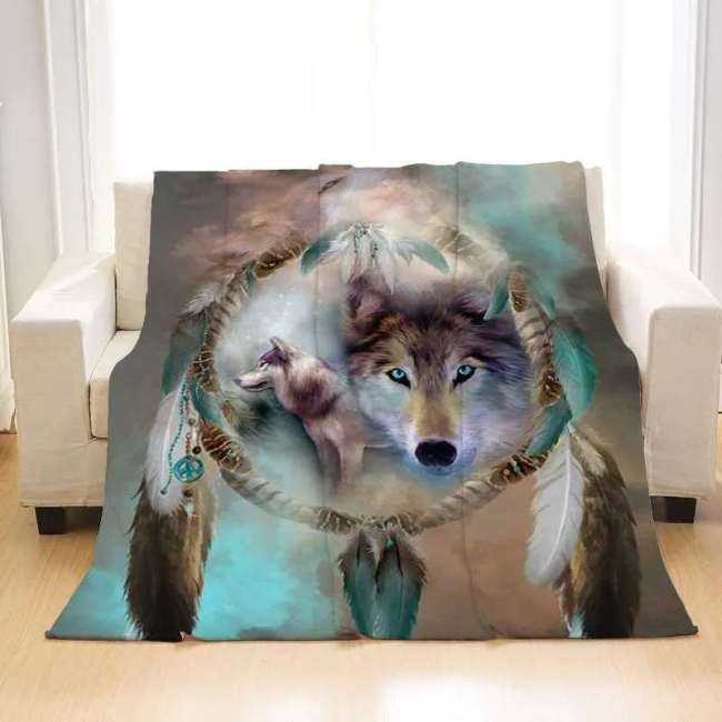 Wolf Blanket Flannel