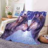 Wolf Couples Blankets