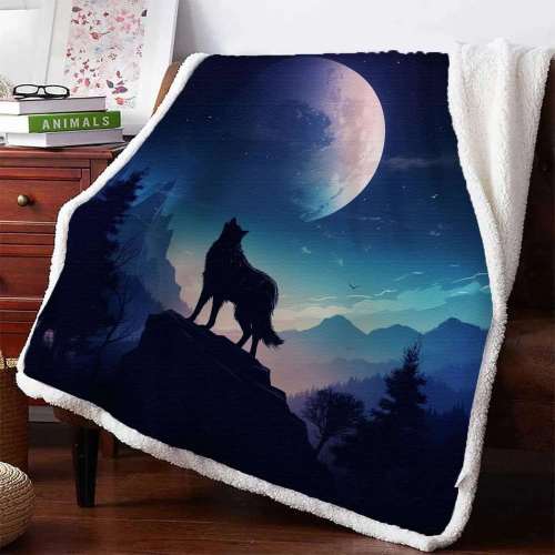 Wolf Moon Big Blanket
