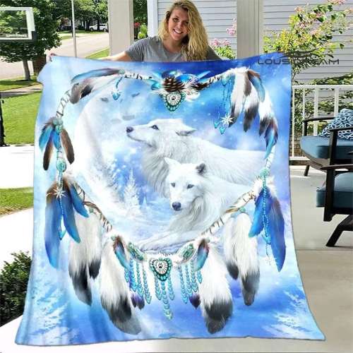 Wolf Dreamcatcher Blanket