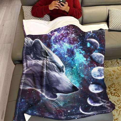 Wolf Galaxy Cozy Blanket