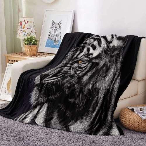 Black Tiger Blankets