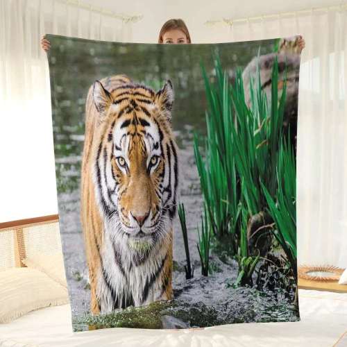 Bengal Tiger Throw Blanket