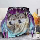 Decorative Wolf Throw Blanket