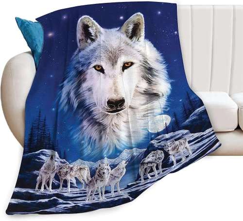 Wolf Packs Flannel Blanket
