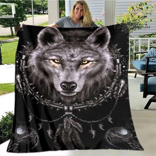 Wolf Blanket For Living Room