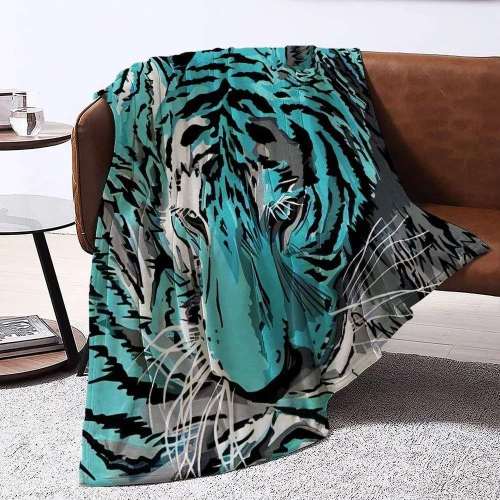 Abstract Tiger Blanket