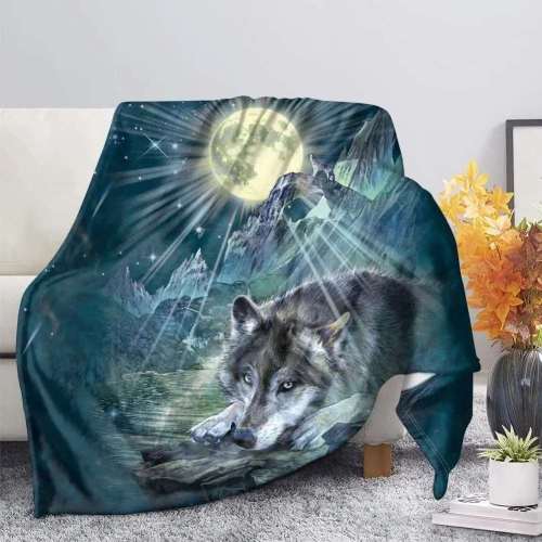 Wolf Blanket Couch
