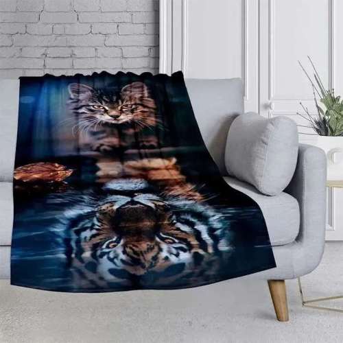 Cat & Tiger Blanket