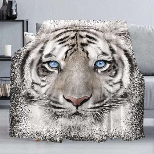 Tiger Print Thick Blanket