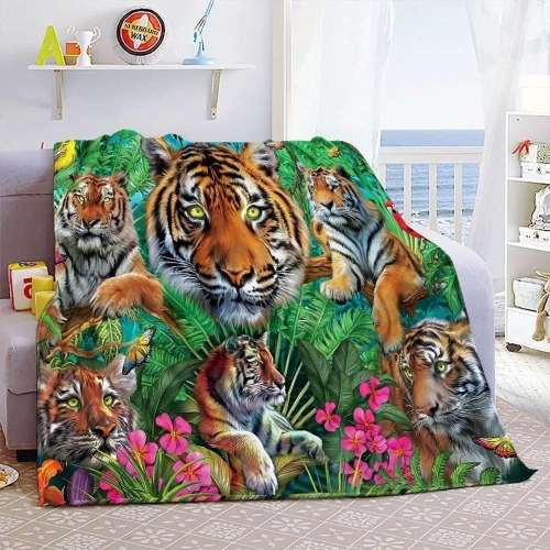 Family Blanket Tiger