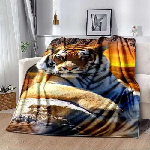 Fluffy Bengal Tiger Blanket