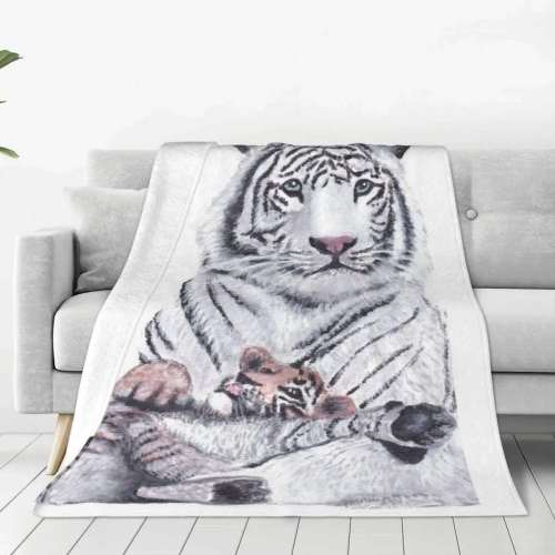 Tiger Mom Cub Blanket Throw