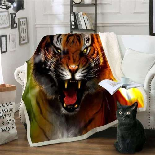 Big Tiger Fleece Blanket