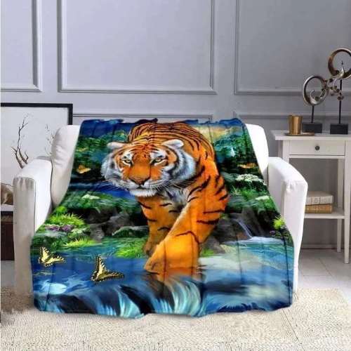 Tiger King Jungle Blanket