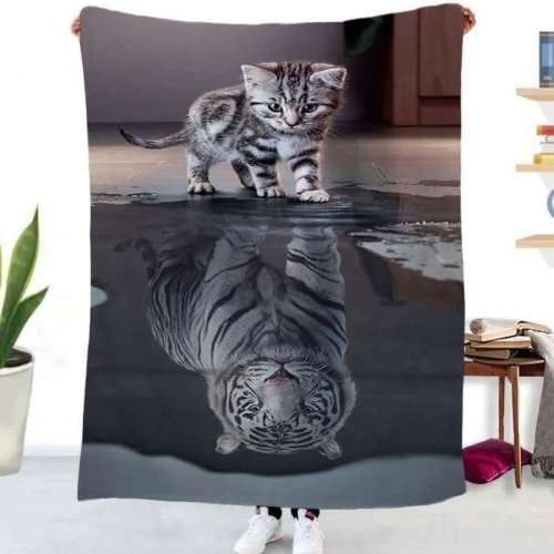 Thick Cat Tiger Blanket