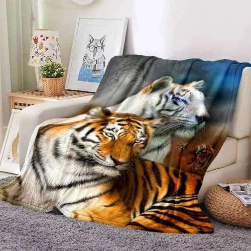 Tiger Packs Blanket