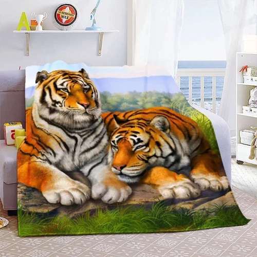 Blanket With Tigers