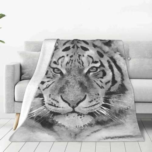 Couch Tiger Blanket Throw