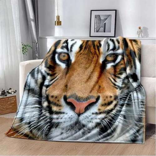 Tiger Face Blanket